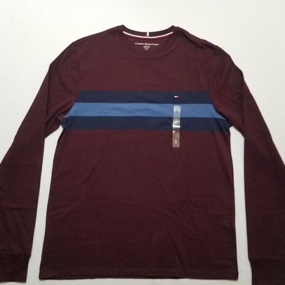 Tommy Hilfiger Men's Long Sleeve Crewneck T-Shirt Big Size XXL‎ - Picture 1 of 6